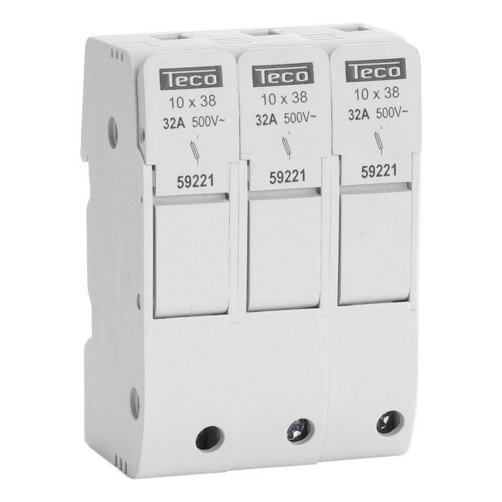 Zekeringsscheider kompakt Teco 3-Polig  10x38