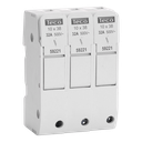 Zekeringsscheider kompakt Teco 3-Polig  10x38