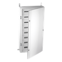 Metalen kast IP65 192 mod. (150mm) Volle deur + KITTT