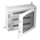 Metalen kast IP65 72 mod. (150mm) Doorz. deur + KITTT