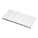 White 6 modules cover lid (RAL 9003)