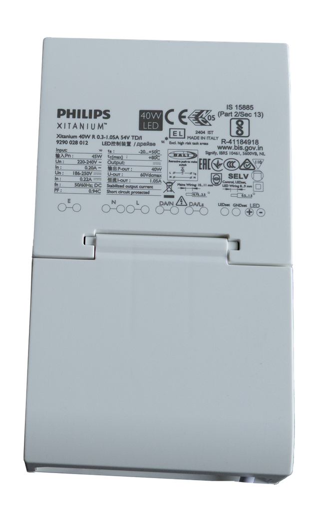 (AS) Xitanium 40W R DALI 1050mA + male con.