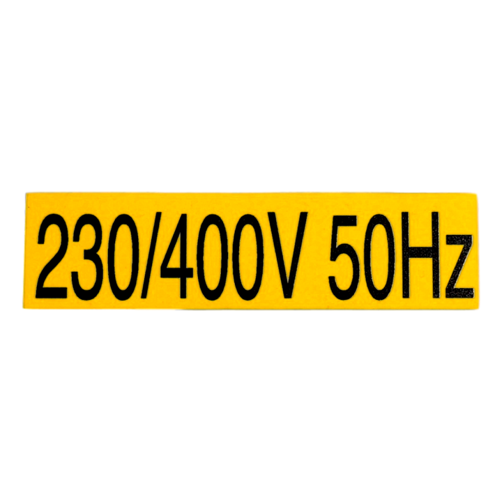 Zelfklever 230/400V  50 Hz