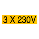 Zelfklever 3x230V