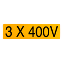 Zelfklever 3x400V