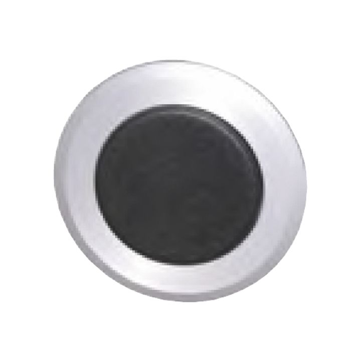 Bouton poussoir rouge, bague métal.