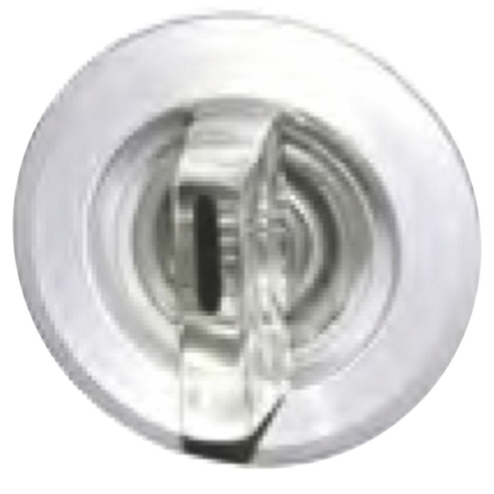Bouton rotatif seul lumineux 30mm IP67 transparent, bague al