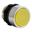 Bouton poussoir lumineur jaune B&J bague chrome