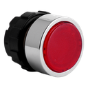 Bouton poussoir lumineux maintenu rouge B&J bague chrome