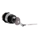 Drehknopf mit Schlüssel IP65 22.5mm 0 - I Chrom