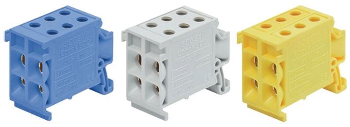 Verdeelklem BD4 16mm² (6 aansluitingen)