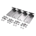 Set de 4 équerres fixation murale pour armoires UCH/FCH + 8 vis + 8 capuchons