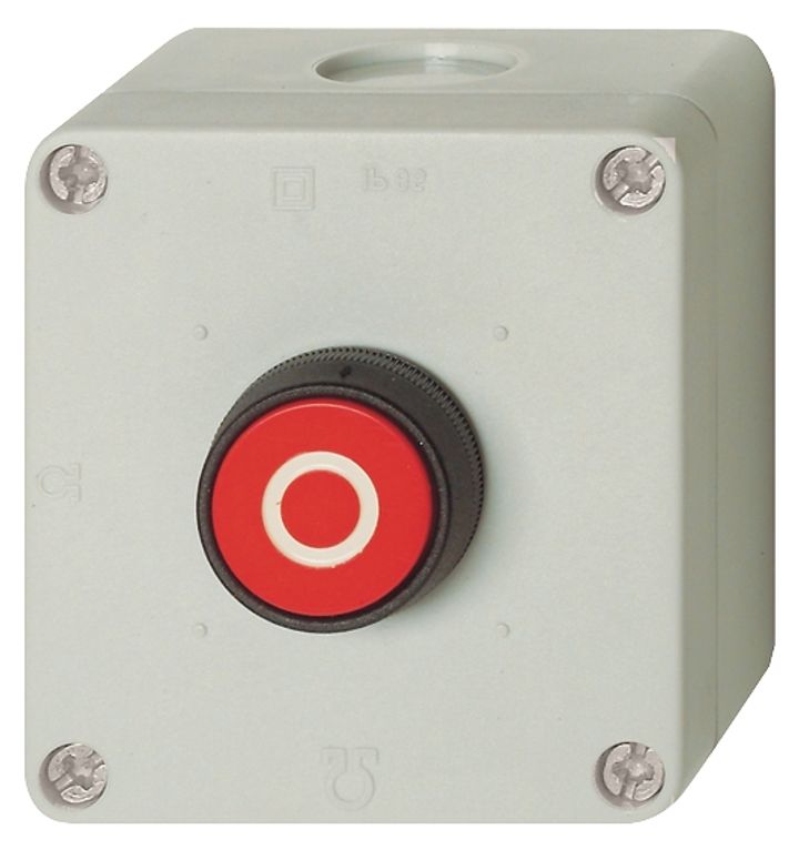 OFF push button red-0, encl.