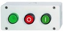 Gehäusedose für 2 Taster + Lampe ON/OFF Kontrollleuchte