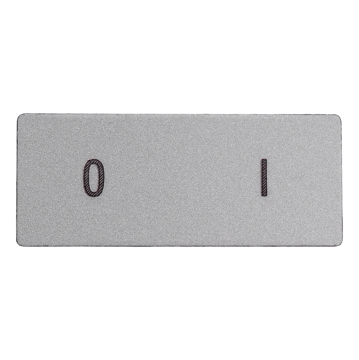 Plaque alu grave  " 0-1"