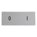 Gegraveerde alu plaat  "0-1"