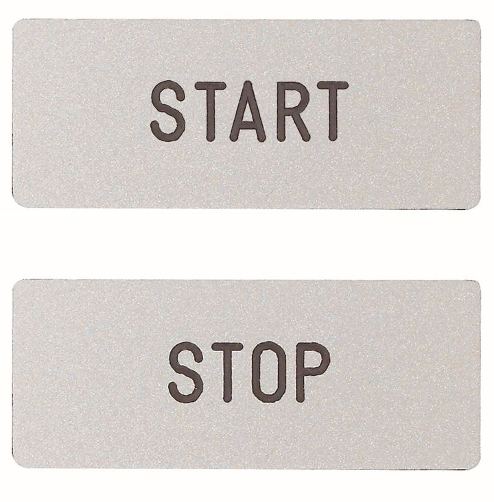 Etikett EMERGENCY STOP