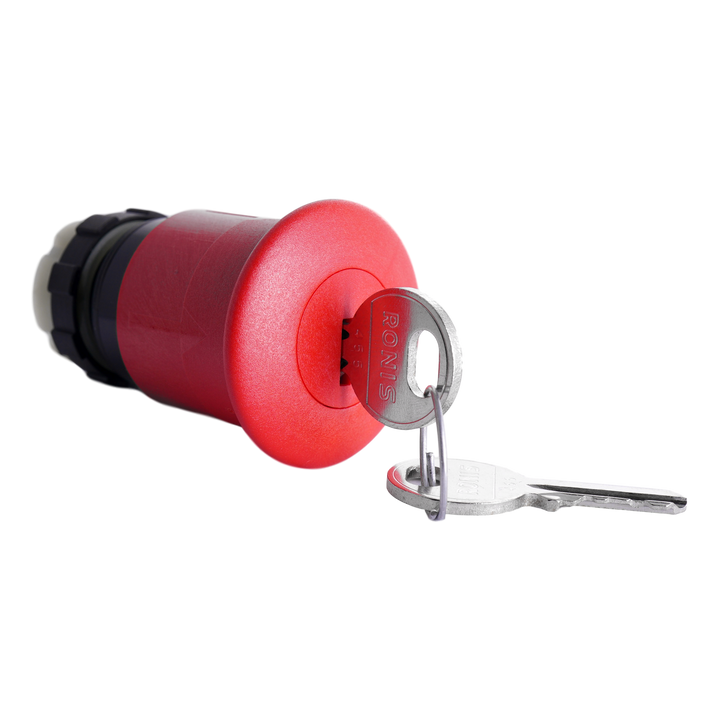 Bouton "coup de poing" seul 22.5mm IP67