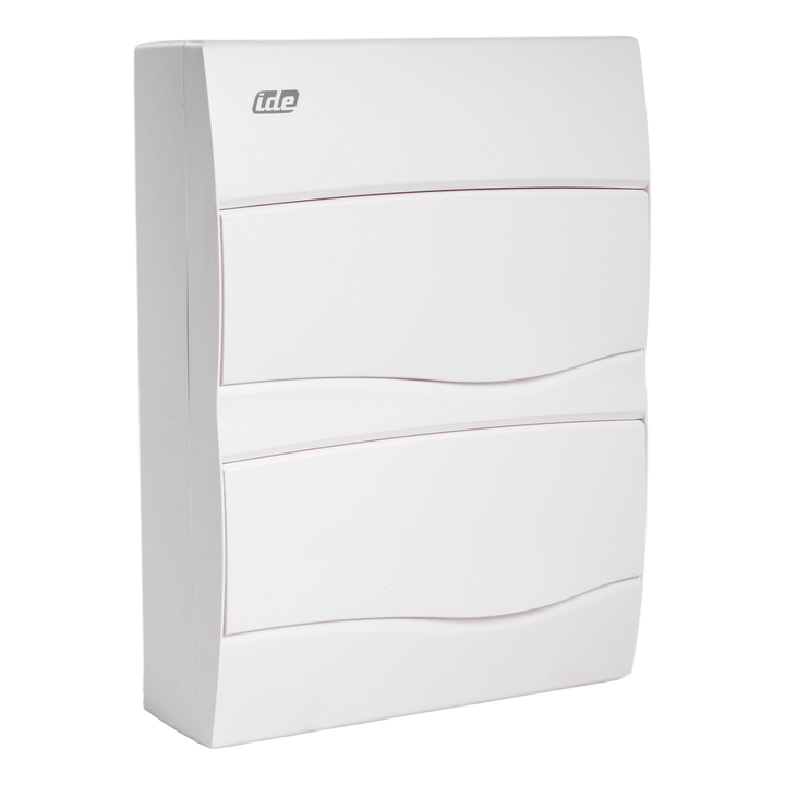 Coffret apparent 24 modules porte opaque + borniers