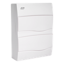 Coffret apparent 24 modules porte opaque + borniers