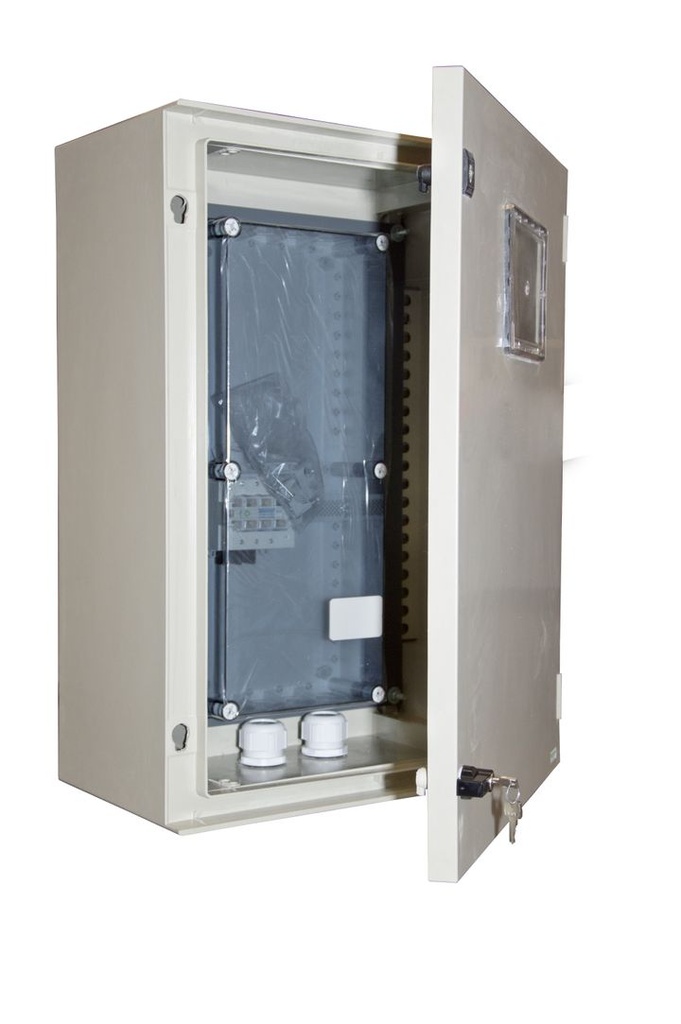 Cabinet polyester with 2x25D60 wall mounting