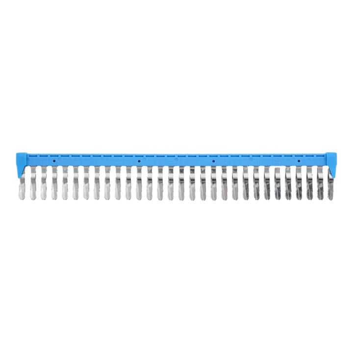 blauwe kamgeleider SQI voor 30 klemmen SRK 2,5mm²