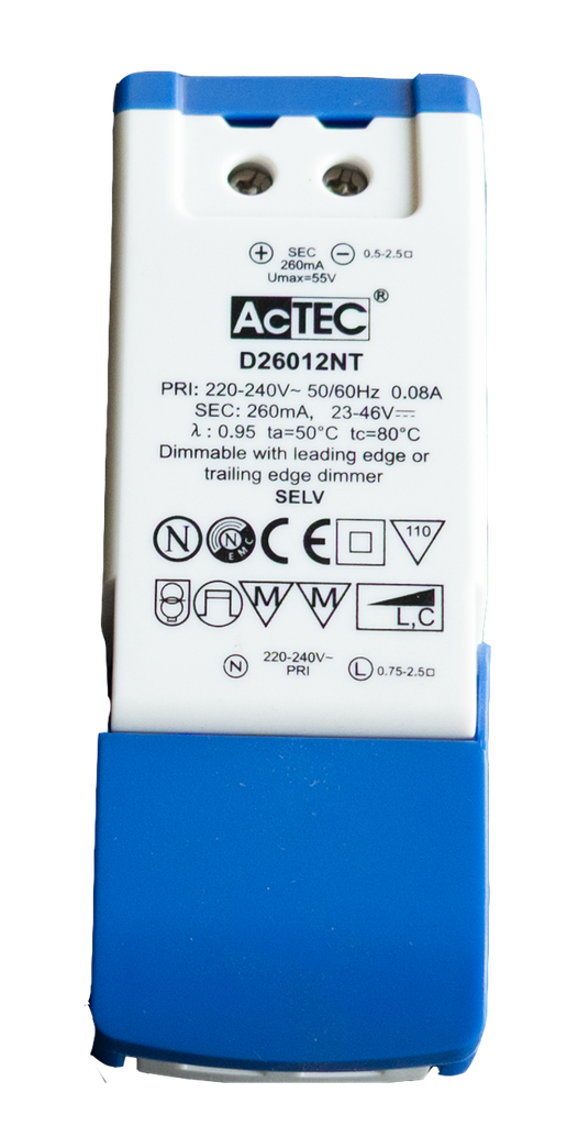 Driver Phase Dimming 250mA 9W 36V voor 1xAR111