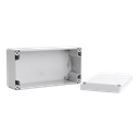 Cubo D ABS Gehäuse 80x160x56 Deckel Grau Seitenwand Voll