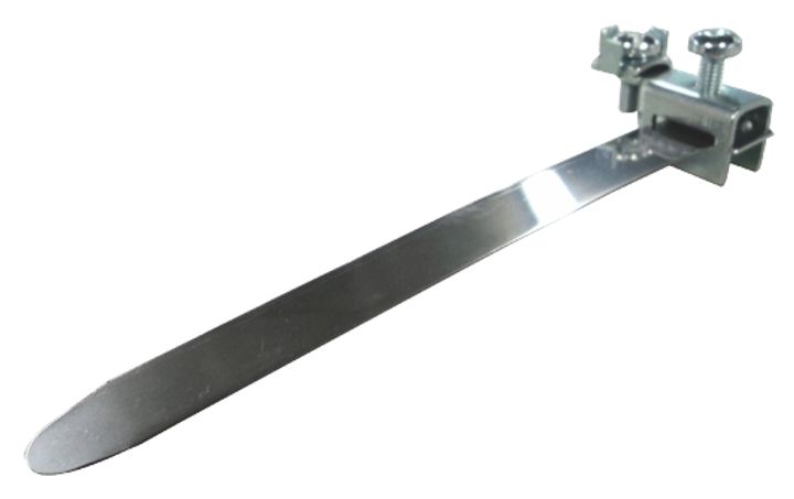 Edelstahlband mit Halterung 580