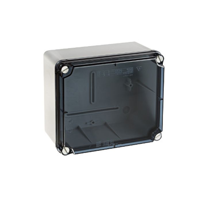 Junction box 189x151x95 solid walls + transparent cover