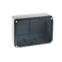Aftakdoos 241x180x95 volle wanden + doorzicht. deksel