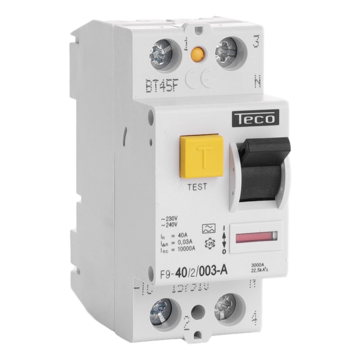 Inter. diff. Teco 2P 40A 30mA Type A