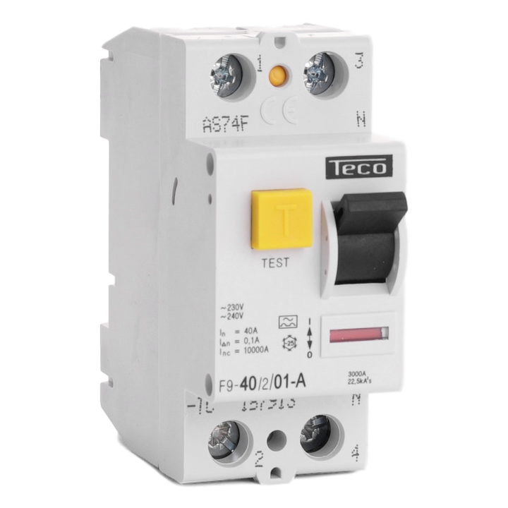 Inter. diff. Teco 2P 40A 100mA Type A