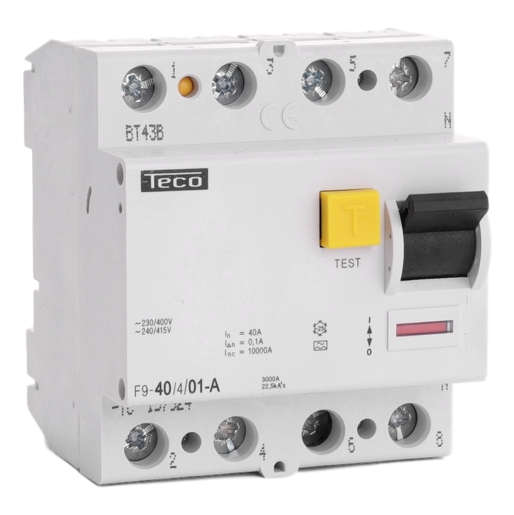 Inter. diff. Teco 4P 40A 100mA Type A