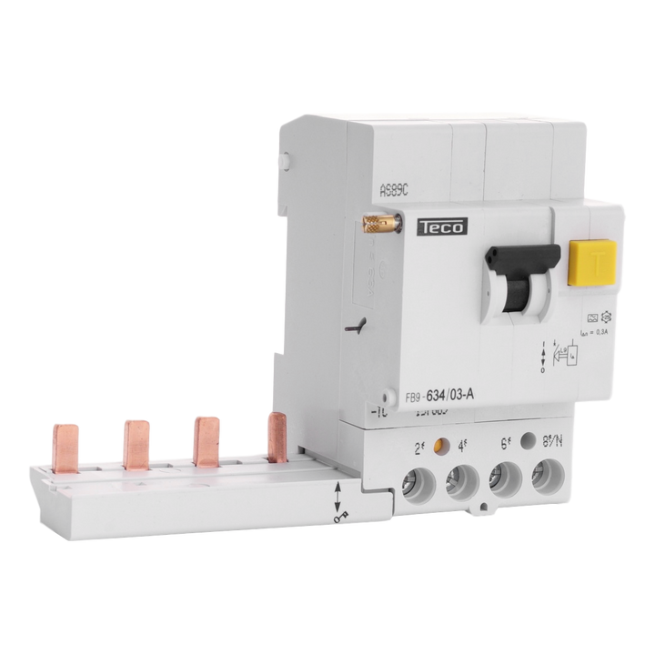 RCCB trip block Teco 4P 63A  300mA type A