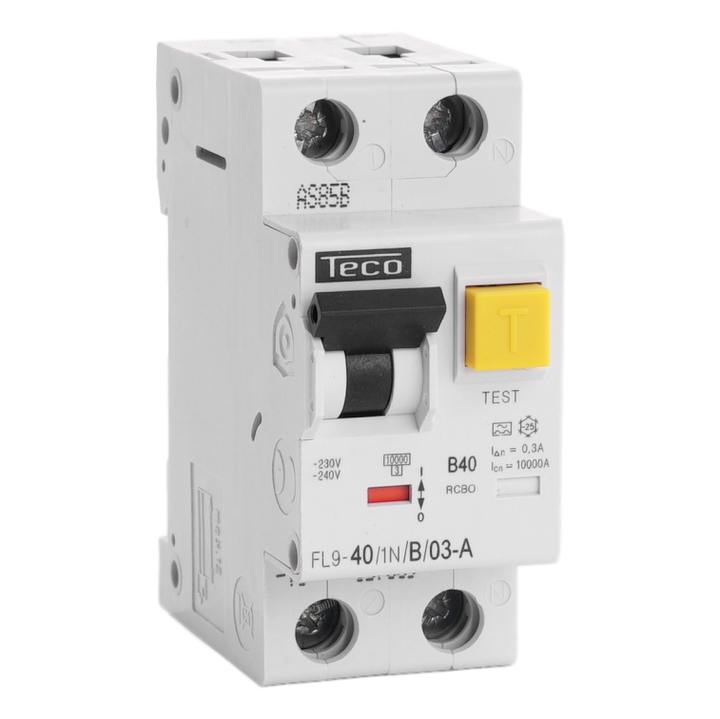 RCBO Teco 1N 40A Kurve B Type A 300mA