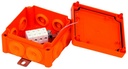Boîtier de dériv. synth. E90 orange, 4x6mm², 100x100mm