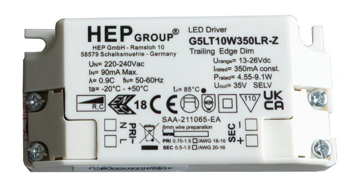 Driver G5LT 10W Phase dim 350mA HEP