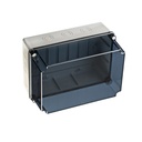 Aftakd. 328x239x188 zonder ingangen + doorzicht. Deksel hoog