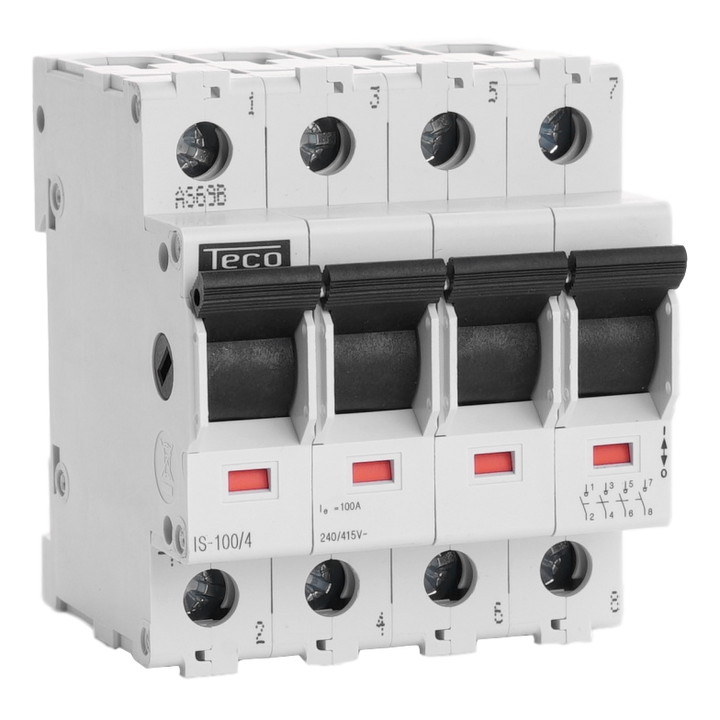 Scheiderschakelaar Teco 4P 100A