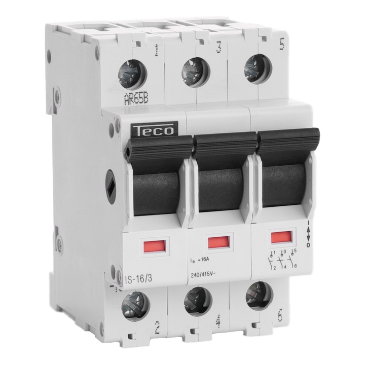 Interrupteur sectionneur Teco 3P 16A