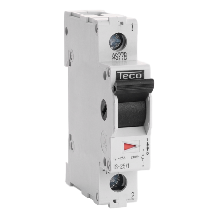 Interrupteur sectionneur Teco 1P 25A
