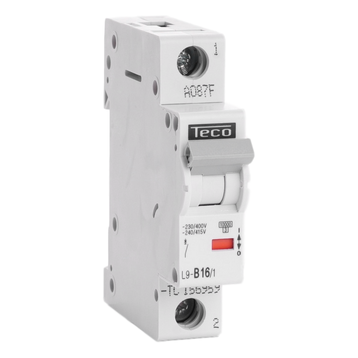 Disjoncteur Teco 1P 16A 10kA Courbe B