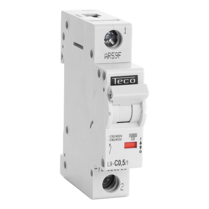 Automaat Teco 1P 0,5A 10kA Curve C