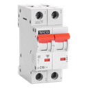 Automaat Teco 2P 10A 4,5kA Curve C