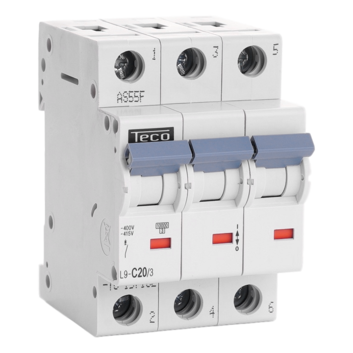 MCB TC 3P 20A 10kA Curve C