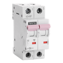 Sicherungsautomat Teco 2P 2A 6kA Kurve C