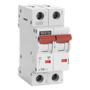 Automaat Teco 2P 4A 4,5kA Curve C