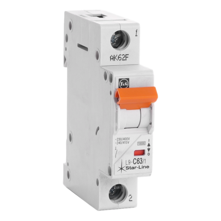 Automaat Teco 1P 63A 10kA Curve C