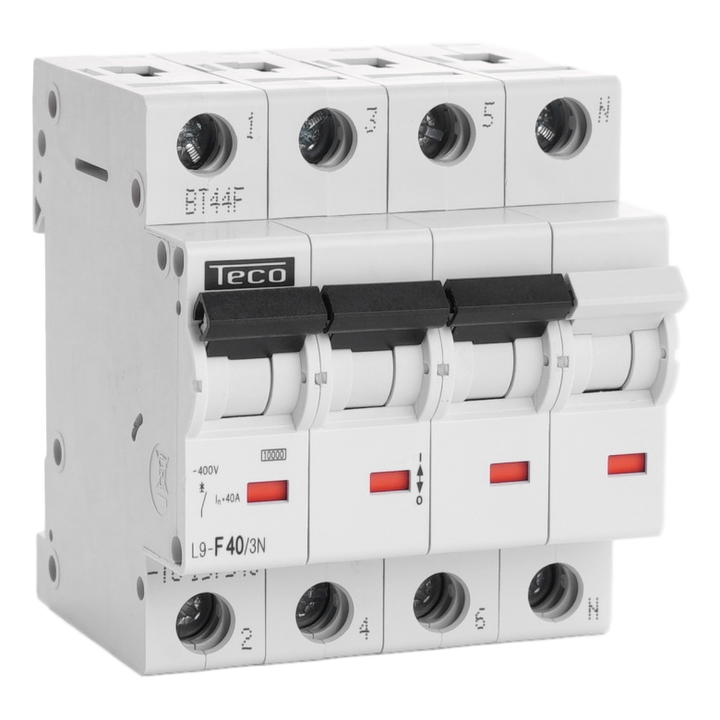 Disjoncteur Teco 3N 40A  Courbe F NBN C 61142